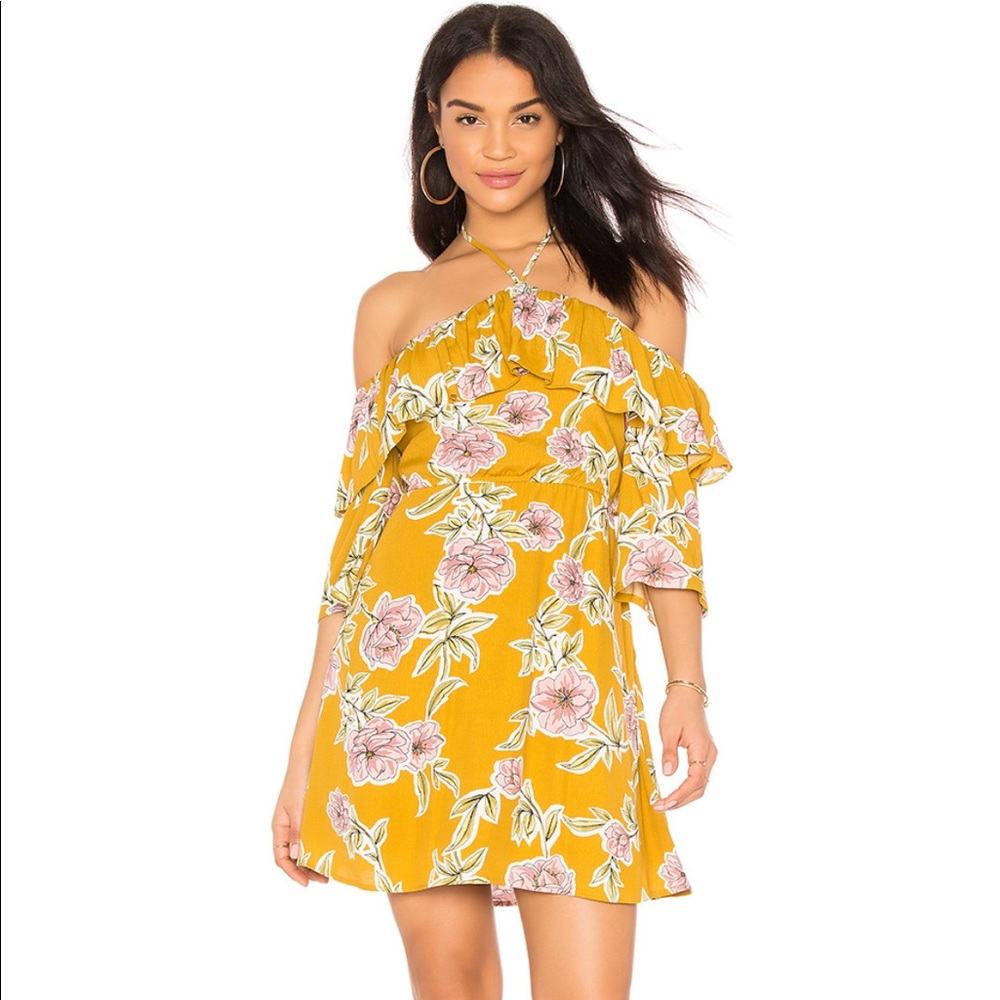 NWT Cupcakes & Cashmere Floral Halter Romper